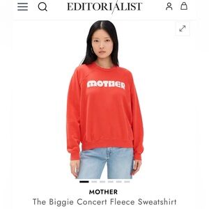 MOTHER The Biggie Concert Fleece Sweatshirt